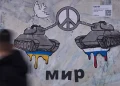 В Рим се появиха графити за мир между Русия и Украйна