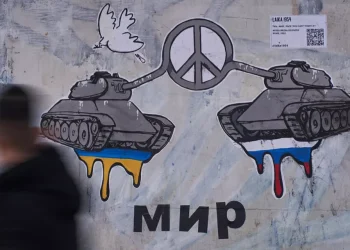 В Рим се появиха графити за мир между Русия и Украйна