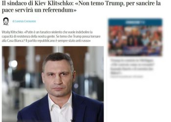 Кличко смята, че Зеленски трябва да проведе референдум за спиране на войната със загуба на територии