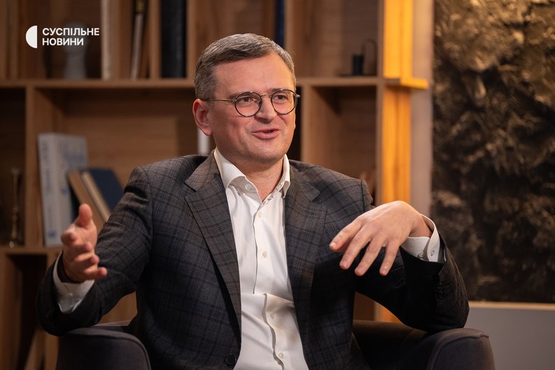 Министър на външните работи на Украйна (2020-2024) Дмитро Кулеба по време на интервю за Suspilny, Киев, 9 януари 2025 г. Социални новини/Олександър Брамски