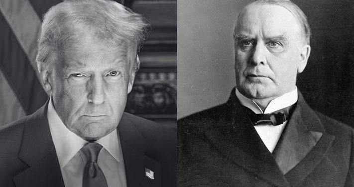 Доналд Тръмп избра американския президент Уилям Маккинли за свой кумир. Той въвежда търговски мита и провежда „прекрасна малка война“ за колонии