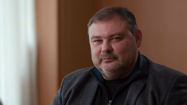 Генерал-лейтенант Валерий Кондратюк, бивш ръководител на Главната дирекция на разузнаването на Украйна (2015-2016 г.), говори пред ABC News през февруари 2024 г.ABC News