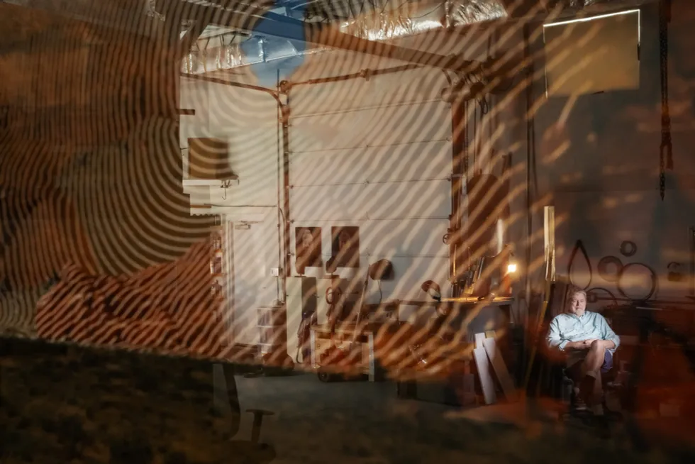 Джим Санборн в студиото си. 13 август 2025 г. Крейг Хъдсън / The Washington Post / Getty Images