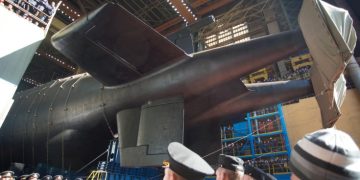 Подводница „Белгород“ на церемония по спускане на вода