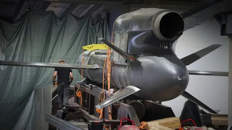 Изстрелване на украинска крилата ракета „Фламинго“