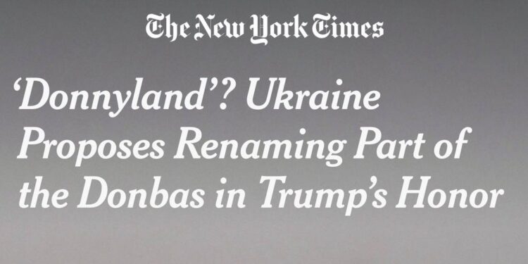 „Дониленд“? Украйна предлага преименуване на част от Донбас в чест на Тръмп