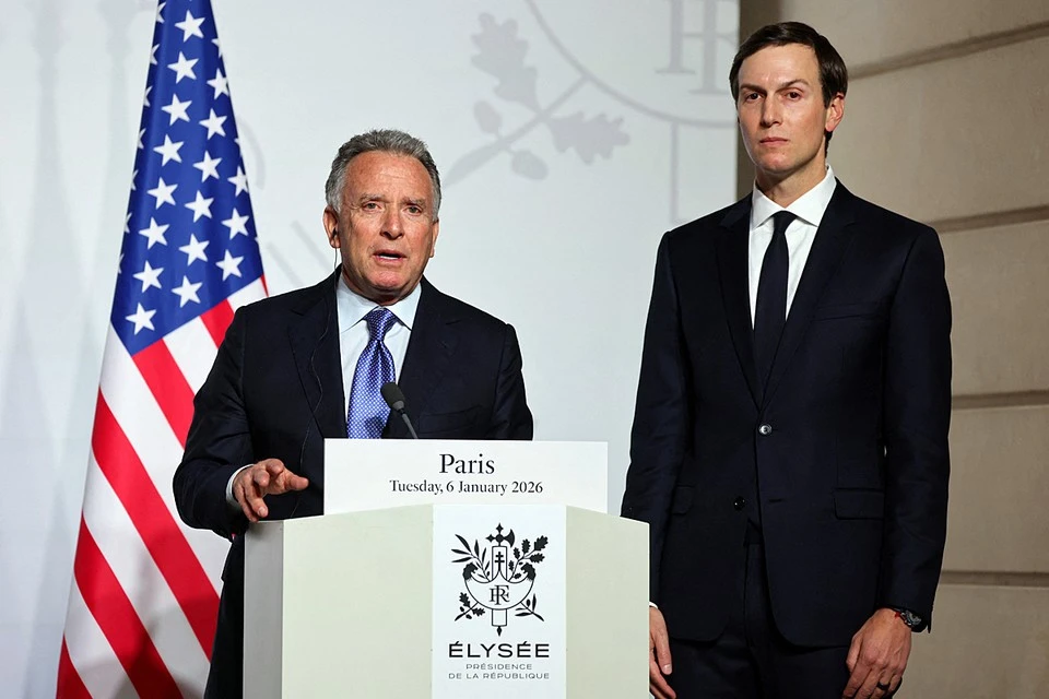 Стив Виткоф и Джаред Кушнер Снимка: REUTERS.
